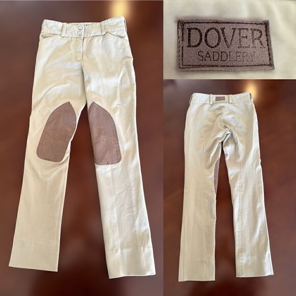 Dover Saddlery® Girls’ Wellesley Competition Knee-Patch Breeches size 10. - Picture 1 of 11